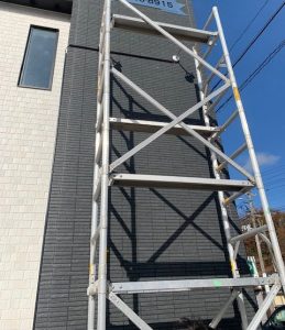 仙台市壁面看板　足場組立　宮城　仙台看板製作施工のSQUARE