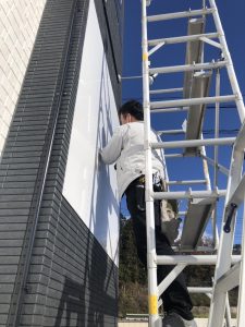 仙台市壁面看板　板面施工②　宮城　仙台看板製作施工のSQUARE